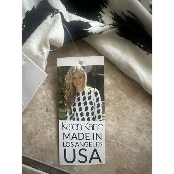 NWT Karen Kane XL Soft Stretch Printed Dress Made In Los Angeles - Picture 3 of 9